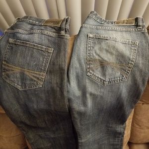 2 pairs Express men's jeans